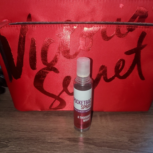 NIB Victoria Secret Red Make up bag. Mini chi straightener. NIB Pompadour Comb